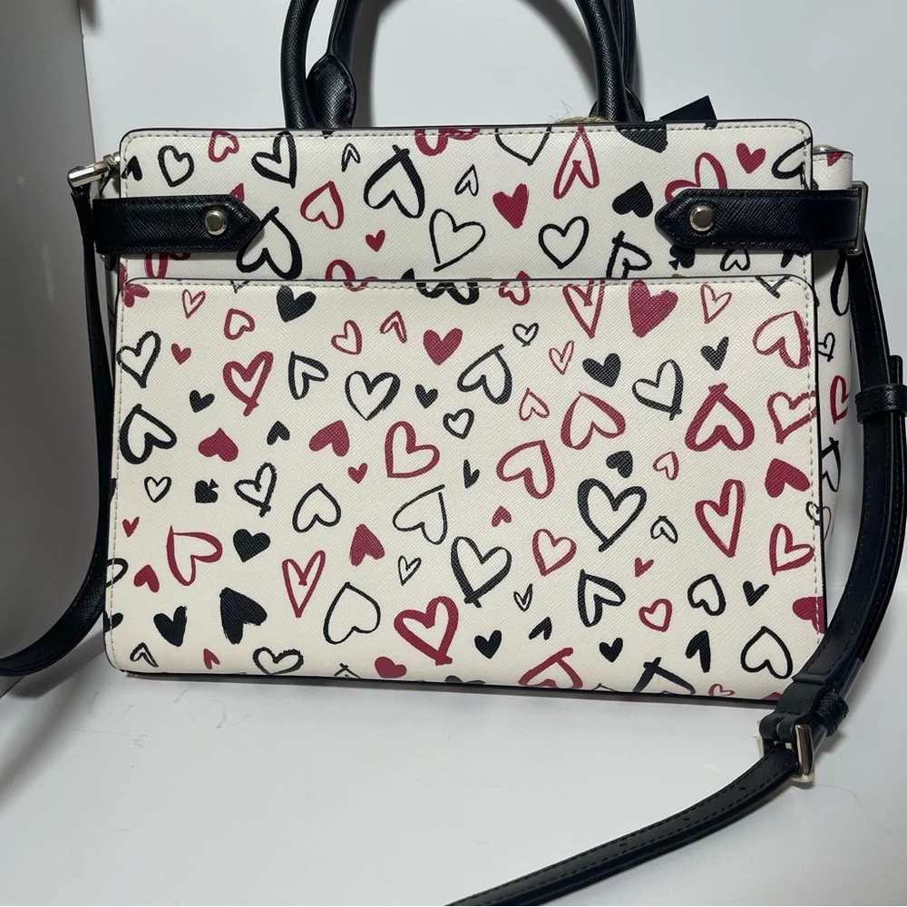 SOLDDD
Kate Spade Scribble Hearts Purse medium satchel - Picture 7 of 13